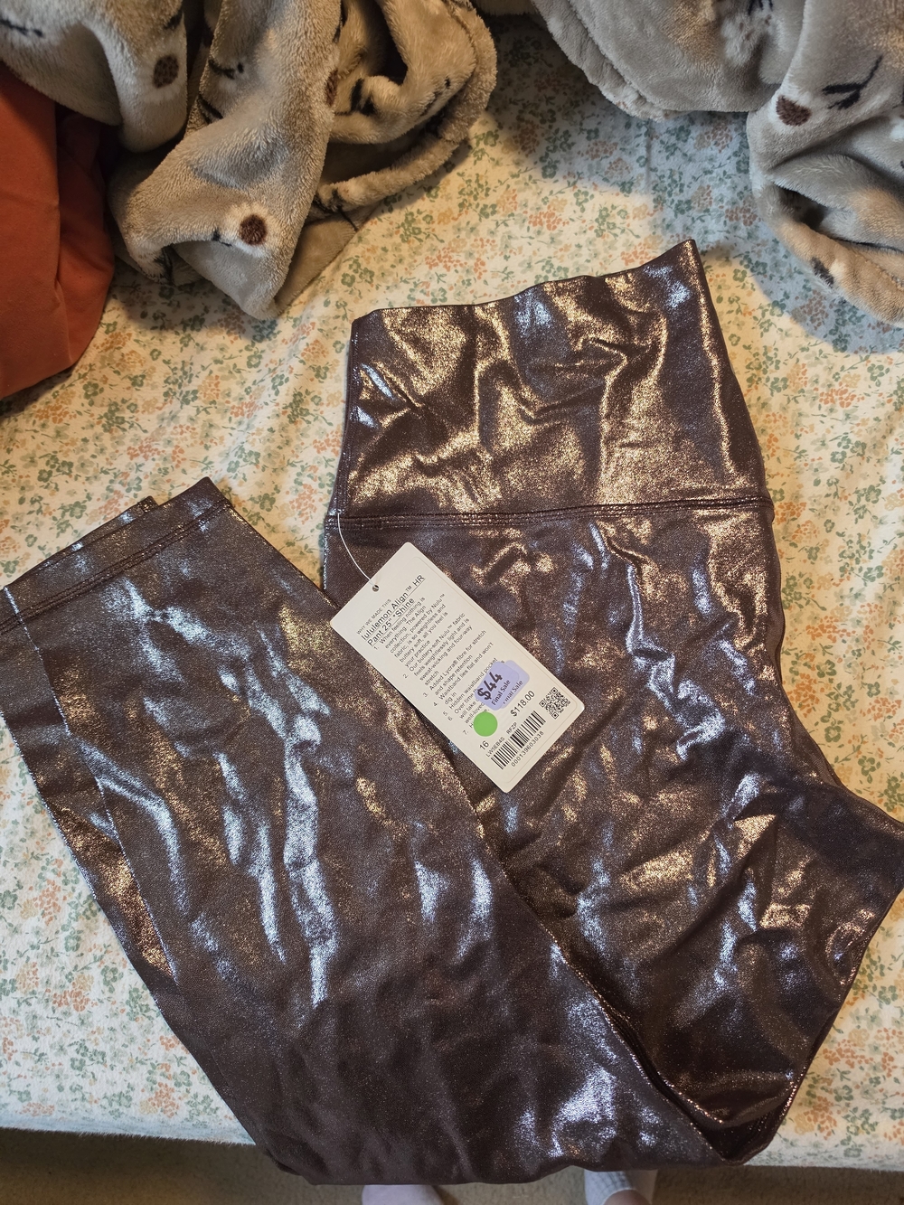 lululemon athletica Metallic Purple High-Rise Leggings